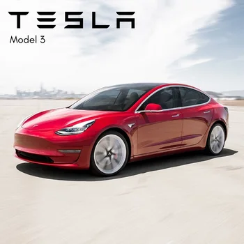 1:24 Aliaj Tesla Model 3 Model De Masina Diecasts Metal Vehicul Model De Masina De Simulare De Sunet De Lumină Copii Jucărie Cadou De Colectie