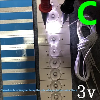 100%NOU de la 3v la 6V SMD Margele Lampa cu Lentile Optice Hochman pentru TV LED de Reparare Changhong 43N1 43U1 43U3C UD43D6000I CHGD43LB03-LED3030