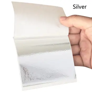 100buc Imitație de Aur Argintiu Folie de Cupru Lucrări de Frunze de Frunze de Foi de Folie de Hârtie Aurire Ambarcațiunile de Rășină Bijuterii de Luare de Umplere X4YA