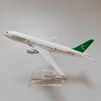 16cm Aliaj Metal de Aer Turkmenistan Boeing 777 B777-200 De companii Aeriene Avion Model de turnat sub presiune cu AER Model de Avion de Aeronave Cadouri Jucarii