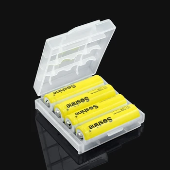2 4 8 Sloturi AA AAA Bateriei Cutie de Depozitare din Plastic Dur Caz Acoperire Titularul Protejarea Caz Cu Cleme Pentru AA AAA Bateriei Cutie de Depozitare