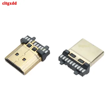 2-5pcs 19 Pin HDMI-compatibil Masculin Conector Aur-placare HDMI Sockect de Reparare Inlocuire Un Tip de Lipit