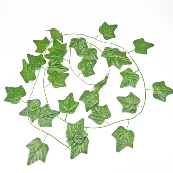 200CM Home Decor Artificial Ivy coroană din Frunze de Plante de Viță de vie Fals Frunze Flori Cățărătoare Cununa de Iederă Verde