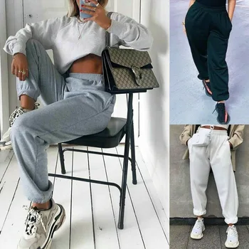2021 nou stil European și American pantaloni pentru femei, acasa, sport de agrement, simplu pulover, pantaloni