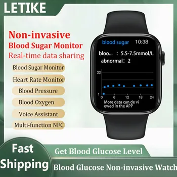 2022 Smartwatch Non-invazive de Zahăr din Sânge de Testare Inteligent Watch Monitor de Glucoză din Sânge Glucometru Bărbați Femei Fitness Brățară Sport