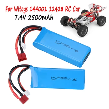 2S Lipo 7.4 V baterie pentru Wltoys 104001 124019 124018 144001 RC baterii auto piese de schimb 7.4 v 2500mah Masini RC Bărci, Camioane Baterie