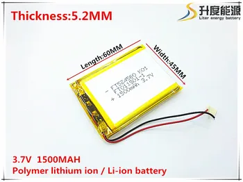 3.7 V 1500mAh 524560 Litiu-Polimer Li-Po, li-ion Reîncărcabilă de celule de Baterii Pentru Mp3 MP4 MP5 GPS