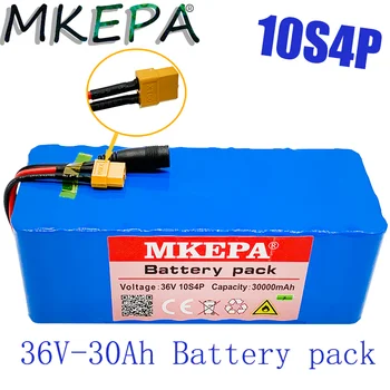 36V 10S4P 30Ah bateria 500W baterie de mare putere 42V 30000mAh Ebike biciclete electrice BMS 42v baterie cu xt60 plug