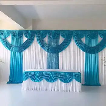 3MX6M nunta fundal etapa decoratiuni fondul perdele personalizate de design/culoare de fundal pentru nunta