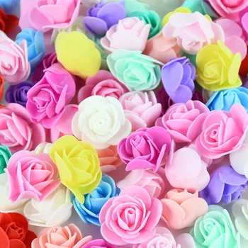 500Pcs Ursuleț de Trandafiri 3,5 cm Spuma PE Rose Capul Flori Artificiale Decorative Acasă Cununa de Nunta, Ziua Îndrăgostiților Cadou DIY