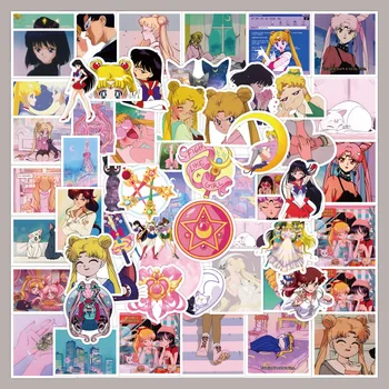 60 Buc Sailor Moon Autocolante De Desene Animate Graffiti Frigider Compartimentul De Bagaje De Mână Cort Stickere Decorative Autocolante Anime