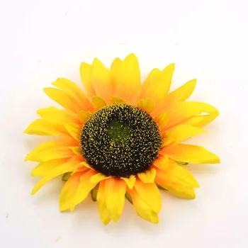 6pcs 14cm Mare Artificiale Capete de Flori de floarea-Soarelui Acasă Petrecerea de Nunta Decor de Crăciun Album DIY Meșteșug Flori False