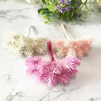 6pcs culoare con de pin artificial, flori de ananas plante artificiale nuntă decorațiuni DIY album cutie de cadou ambarcațiuni de flori
