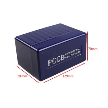804216 mare PCCB Certificate Monedă Lespede cutie de Depozitare Pentru 10coins placa de culoare Albă