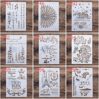 A4 DIY Meșteșug Stratificare Mandala Matrita Pentru Pictura pe Perete Scrapbooking Ștanțare Timbru Album Decorative Relief Carte de Hârtie s