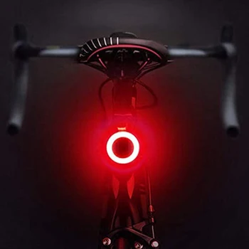 Biciclete Lumina din Spate USB Reîncărcabilă rezistent la apa IPX8 Biciclete Lumina Pentru MTB Casca Ambalaj Punga de Coada de Lumină mai Multe Moduri de Iluminare Stop