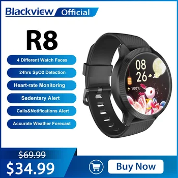 Blackview 2022 Ceas Inteligent R8 Rata de Inima de Oxigen din Sange de Monitorizare a Sănătății Smartwatch Pentru Barbati Femei Fitness Android IOS