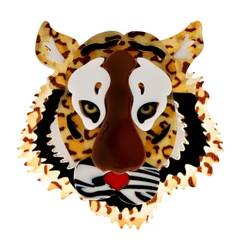 CINDY XIANG Acrilica Tiger Moda Broșă Pin Fibre Acetat de Bijuterii cu Design Animal Strat de Accesorii de Înaltă Calitate Nou 2022