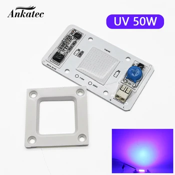 COB diodă 50W 395nm Lampa Led UV Chip 110V 220V DOB AC Ultraviolete Vindeca Detector de Metale Cuarț Negru Lumina Bactericid Dezinfectare