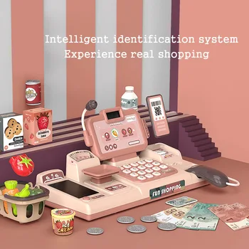 Copii Pretinde Joc de Cumpărături de Jucării Simulare Supermarket Electronic Casierie Registru de Numerar pentru Copii Joc de Rol Jucarii