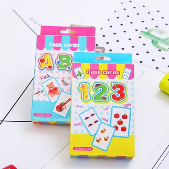 Copilul Montessori Jucărie-O-Z Alfabetul Numerele Carte De Matematică Engleză Flash Card Jucarii Educative Culoare Cunoaștere Copilul Învață Sida