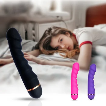 De sex feminin Val Model de Vibrator Masturbare Flirt Masaj Silicon AV Bagheta Adult Jucarii Sexuale Masturbari G-spot Stimulare Penis artificial