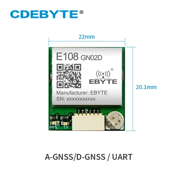 EBYTE 5pcs/mulțime de Poziționare Modul de Urmărire E108-GN02D GPS GLONASS Wireless Consiliul de Dezvoltare BDS UART SPI GPIO