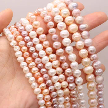 En-gros de 100% Perle de apă Dulce Margele Alb Roz Violet Naturale Pearl Margele Vrac Femei DIY Colier Brățară Bijuterii