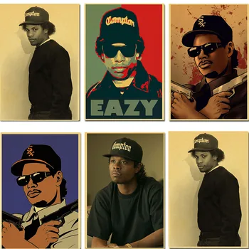 Gangsta Rap rappper Eazy-E Retro Poster de Epocă poster de Perete Decor interior tablou De Acasă Cafe-Bar