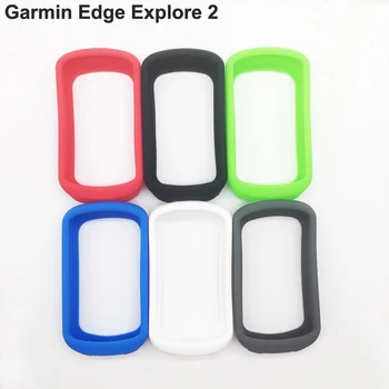 Generic Bicicleta Gel Caz Piele și Ecran Protector de Acoperire pentru Garmin Edge Explore 2 GPS-ul Negru de Calitate Caz pentru garmin explora