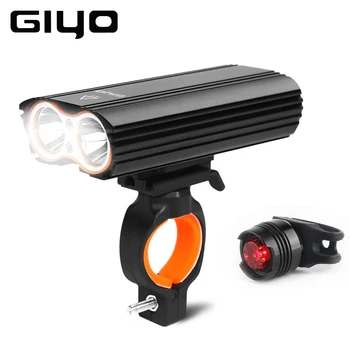 GIYO 2400LM Lumină Biciclete Biciclete Față de Lumină LED-uri USB Reîncărcabilă Ciclism Faruri Biciclete MTB Lampa rezistent la apa Lanterna Pentru Bicicleta