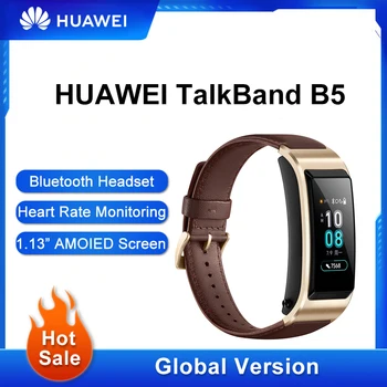 Global Original, Versiunea Huawei Talkband B5 Brățări Inteligente Bluetooth Headset Sport Bratara Fitness Tracker Monitor De Ritm Cardiac