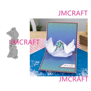 JMCRAFT 2021 Nou Drăguț Porumbel Felicitare de Tăiere de Metal Moare 3D DIY Album Handmade Ambarcațiuni de Hârtie Metal Oțel Șablon Moare