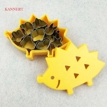 KANNERT 10buc/set de Tăiere de Fructe Mucegai Arici Cutie de Design Mini Inox Mucegai Cookie Biscuit Sunca Cookie Instrumente