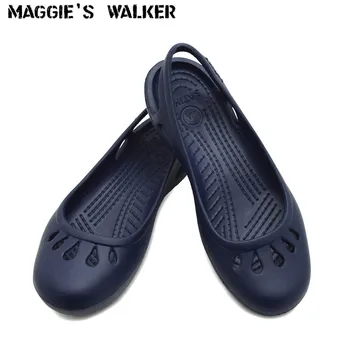 Maggie Walker Pantofi de Plaja Femei Dulce Sandale de Vară de Moda Bomboane de culoare Slip-on Rășină Pene Sandale Marimea 35~40