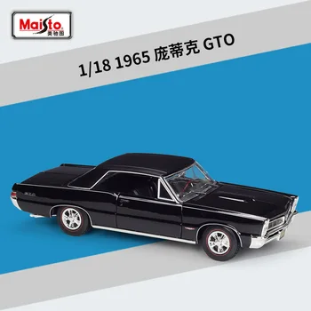 Maisto 1:18 1965 Pontiac GTO Simulare Aliaj Terminat Model de Masina Cu Baza de Colectare Ornament Cadouri B582