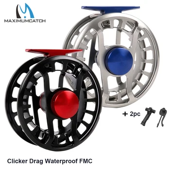 Maximumcatch FMC Impermeabil Super Light Fly Fishing Reel Clicker Drag 2-6wt CNC Mașină de Tăiat 6061-T6 Aluminiu Fly Reel