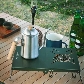 Mini Camping Masă Scut Termic Aragaz Sta Camping Folding Table vînt Economisește Spațiu de Izolare GRĂTAR, Masă în aer liber