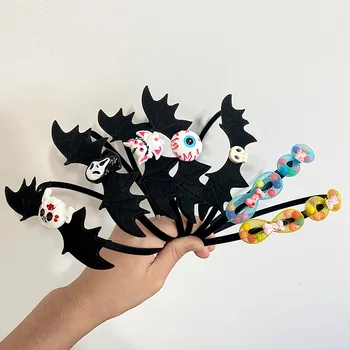 Moda Gotic de Groază Bat Păianjen-Craniu Benzi pentru Femei la Modă Amuzant deochi Punk, Diademe, Accesorii de Halloween Petrecere de Cadouri