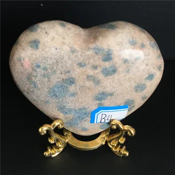 Naturale albastru ascuțite cristal de cuarț inima specimen