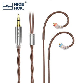 NiceHCK CafeFlag 6N Litz Argint Placat cu OCC și Furukawa OFC Amestecat Casti Cablu 3.5/2.5/4.4 mm MMCX/0.78 mm/QDC Pentru X7 ZAX BA15