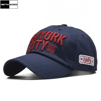 [NORTHWOOD] 100% Bumbac New York Sapca Snapback Hat Bărbați Femei Scrisoare Montate Sapca Casquette Homme Hip Hop Moale NY Capac