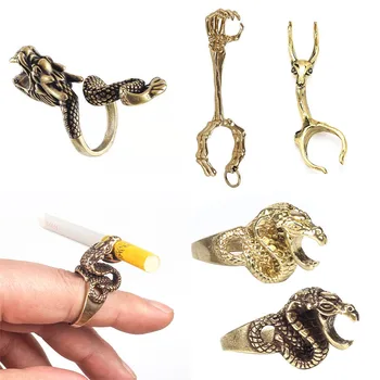 Noua Epocă Dragon în Formă de Țigară Inel de Gadget-uri pentru Barbati Fumat Pipa Accesorii Cadouri Unice Suportul Inel Moda Cadou