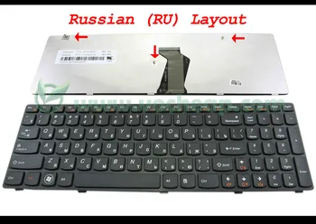 Noua tastatura Laptop pentru Lenovo G580 G580A G585 G585A N580 N585 N586 Negru cheia cadru Negru Rusă RU Versiune - 25-013347
