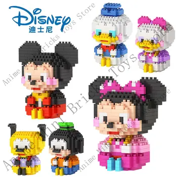 Noul Hot Mici De Simplu Disney Blocuri Mickey, Minnie, Goofy Figurina Jucarie Grafică Mini Diamond Model Colecta Cadou