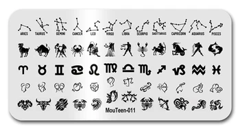 Noul Semn Zodiacal Ștanțare Placa Sagetator Simbol De Arta Unghiilor Stamping Plăci Simbolul Berbecului Unghii Stamper Plăci De #011
