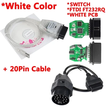 OBD 2 Cabluri USB Pentru Pentru bmw inpa K+DCAN USB Interface Instrument de Diagnostic Pentru BMW E46 K POATE K POATE FTDI FT232 Chip OBD2 Scanner