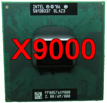 Original intel Core procesor Laptop X9000 CPU 6M Cache, 2.8 GHz, 800 MHz FSB Dual-Core procesor Laptop