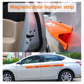 Piese exterioare de Decor Masina Ușa Ding Prevenirea Ușa Garda ABS Material Magnetic Instalare Bară de protecție Autocolant 85CM