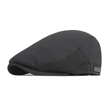 Primavara-Vara Bereta Pălărie Bărbați Plat Atins Spic Berete Casual Înainte Capac Pentru Femei Culoare Solidă vânzător de ziare Pictor Pălărie gorras
